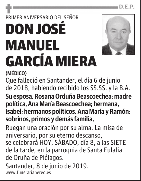 DON JOSÉ MANUEL GARCÍA MIERA