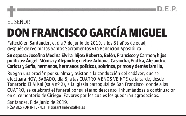DON FRANCISCO GARCÍA MIGUEL