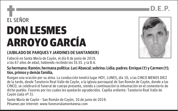 DON LESMES ARROYO GARCÍA