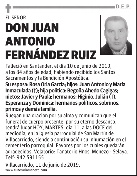 DON JUAN ANTONIO FERNÁNDEZ RUIZ