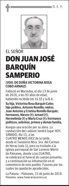 DON JUAN JOSÉ BARQUÍN SAMPERIO