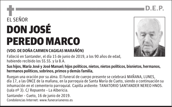 DON JOSÉ PEREDO MARCO