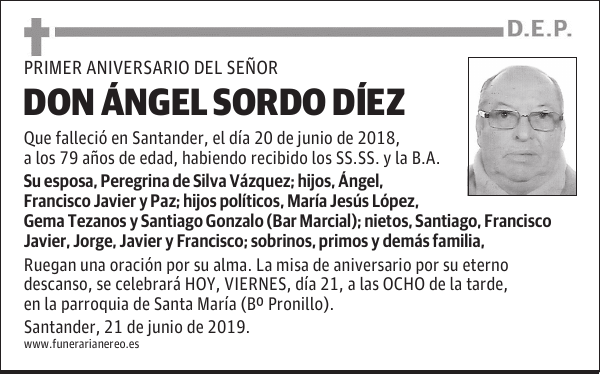 DON ÁNGEL SORDO DÍEZ