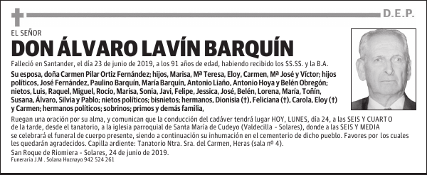 DON ÁLVARO LAVÍN BARQUÍN