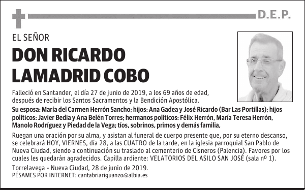 DON RICARDO LAMADRID COBO