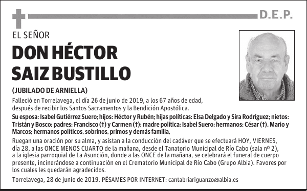 DON HÉCTOR SAIZ BUSTILLO