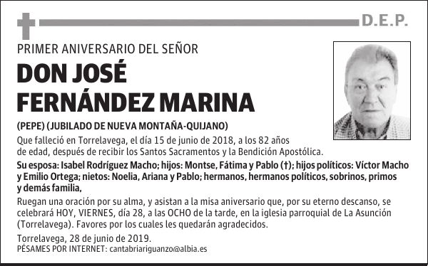 DON JOSÉ FERNÁNDEZ MARINA