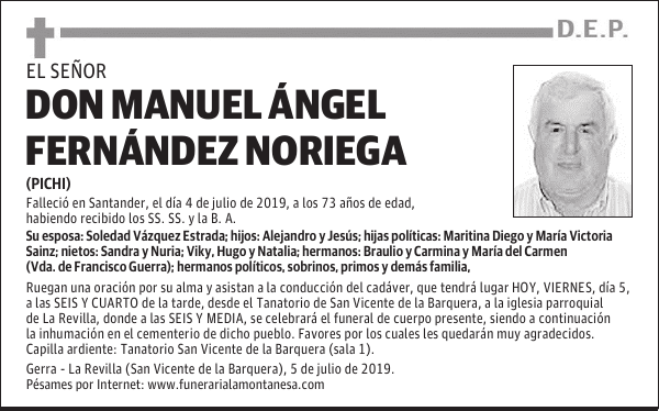 DON MANUEL ÁNGEL FERNÁNDEZ NORIEGA
