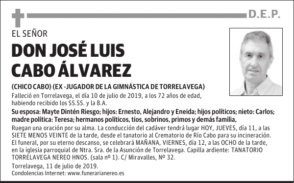 DON JOSÉ LUIS CABO ÁLVAREZ