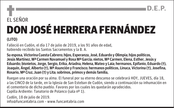 Don José Herrera Fernández