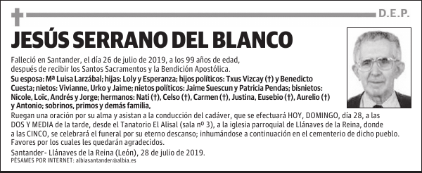 JESÚS SERRANO DEL BLANCO