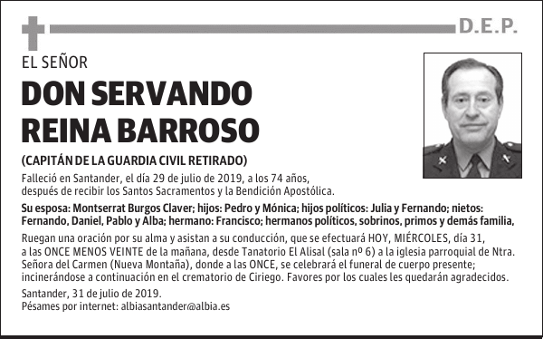 DON SERVANDO REINA BARROSO