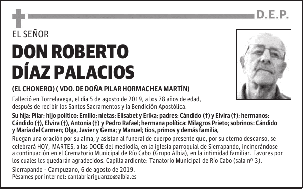 DON ROBERTO DÍAZ PALACIOS