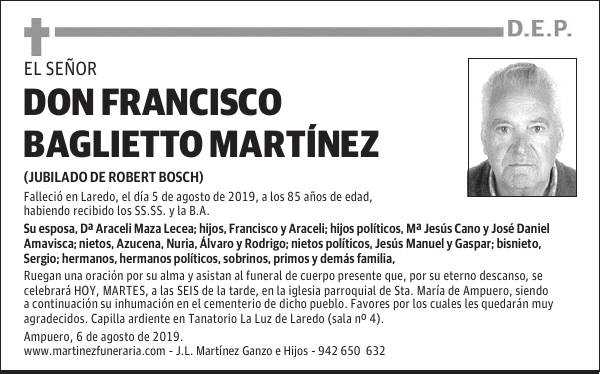 DON FRANCISCO BAGLIETTO MARTÍNEZ