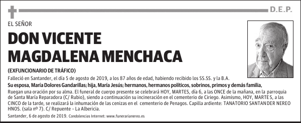 DON VICENTE MAGDALENA MENCHACA