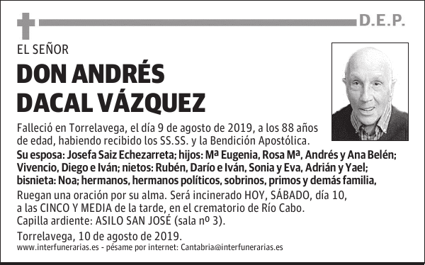 DON ANDRÉS DACAL VÁZQUEZ