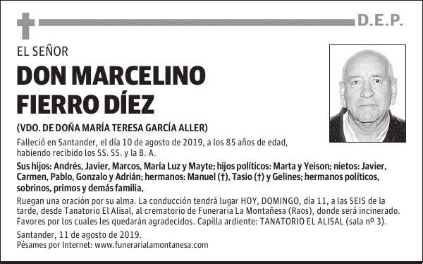 DON MARCELINO FIERRO DÍEZ