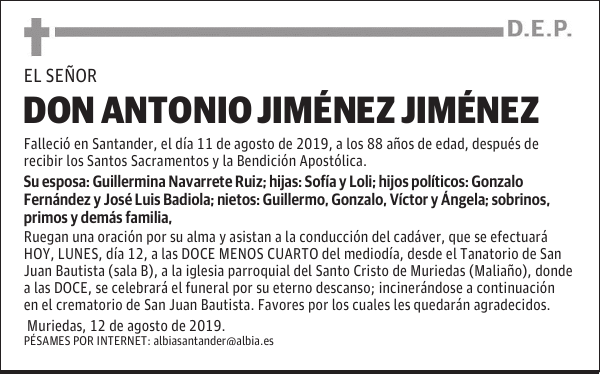 DON ANTONIO JIMÉNEZ JIMÉNEZ