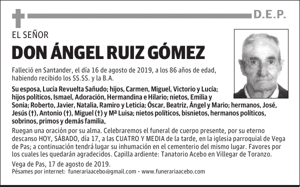 DON ÁNGEL RUIZ GÓMEZ