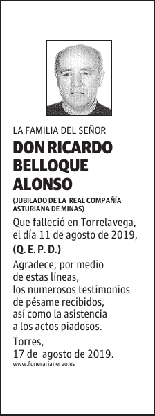 DON RICARDO BELLOQUE ALONSO