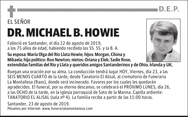 DR. MICHAEL B. HOWIE