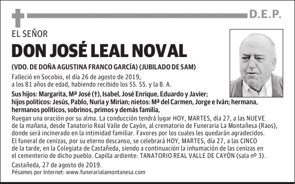 DON JOSÉ LEAL NOVAL