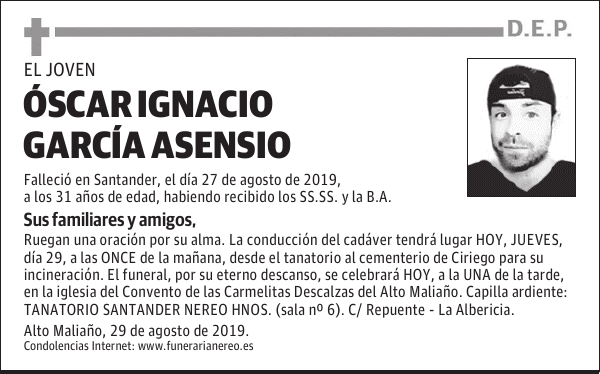 ÓSCAR IGNACIO GARCÍA ASENSIO