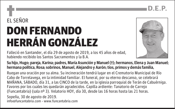 DON FERNANDO HERRÁN GONZÁLEZ