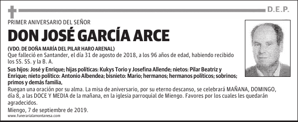 DON JOSÉ GARCÍA ARCE