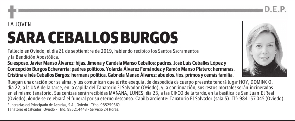 SARA CEBALLOS BURGOS