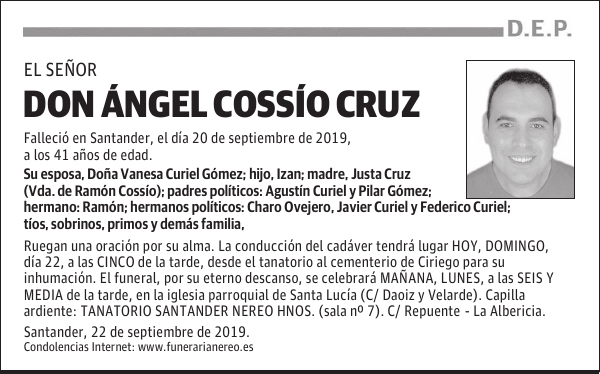 DON ÁNGEL COSSÍO CRUZ