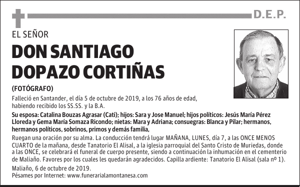 DON SANTIAGO DOPAZO CORTIÑAS