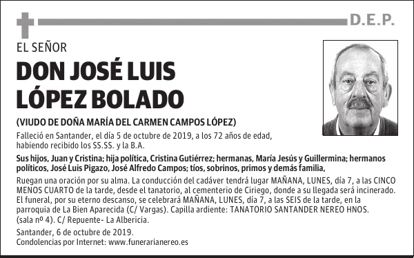 DON JOSÉ LUIS LÓPEZ BOLADO