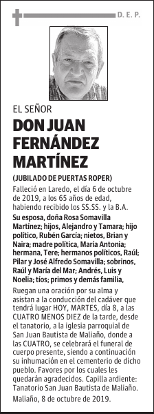 DON JUAN FERNÁNDEZ MARTÍNEZ