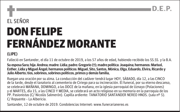 DON FELIPE FERNÁNDEZ MORANTE