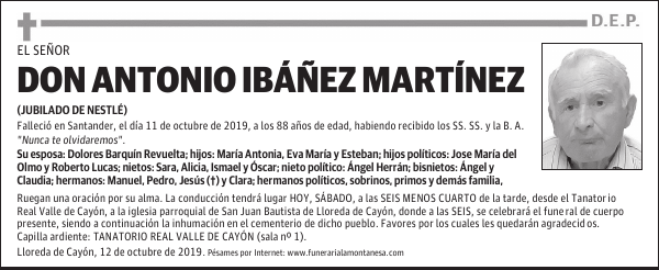 DON ANTONIO IBÁÑEZ MARTÍNEZ