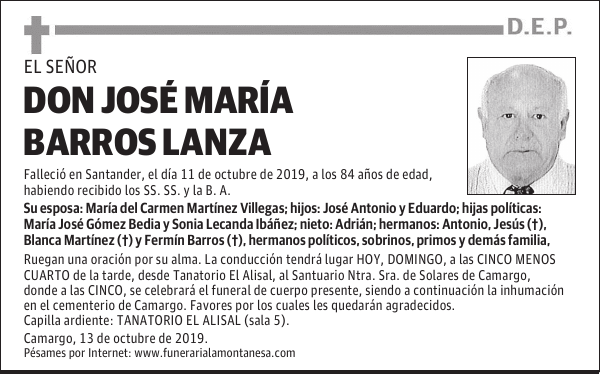 DON JOSÉ MARÍA BARROS LANZA