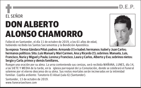 DON ALBERTO ALONSO CHAMORRO