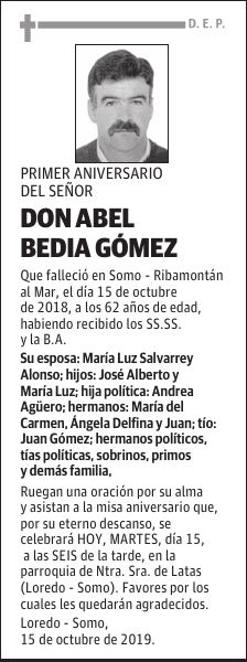 DON ABEL BEDIA GÓMEZ