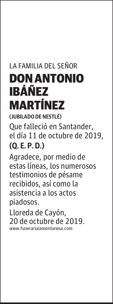 DON ANTONIO IBÁÑEZ MARTÍNEZ