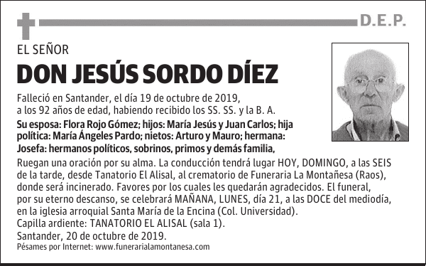 DON JESÚS SORDO DÍEZ