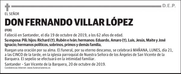 DON FERNANDO VILLAR LÓPEZ
