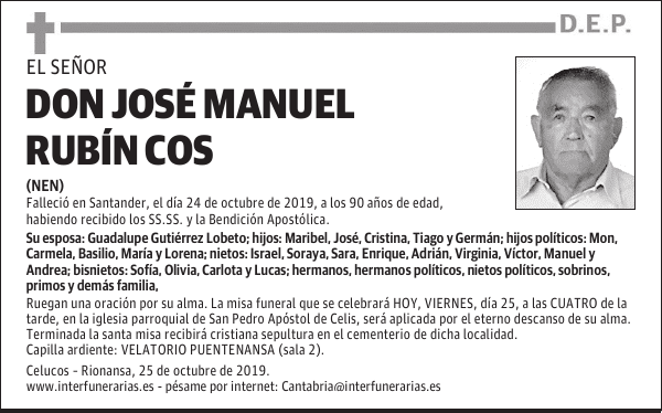 DON JOSÉ MANUEL RUBÍN COS