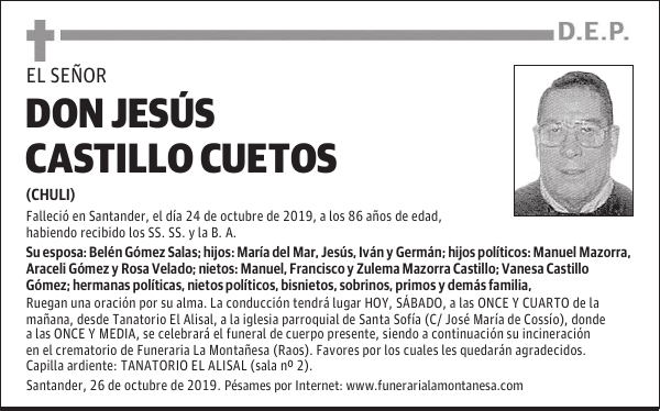 DON JESÚS CASTILLO CUETOS
