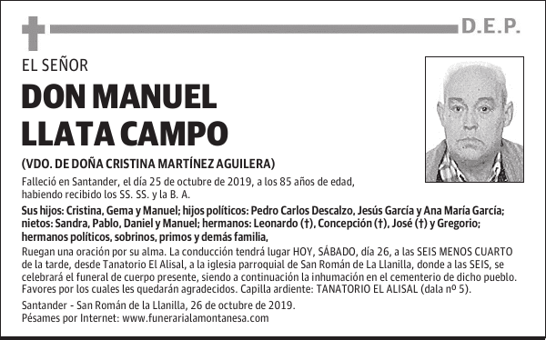 DON MANUEL LLATA CAMPO