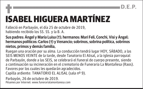 ISABEL HIGUERA MARTÍNEZ