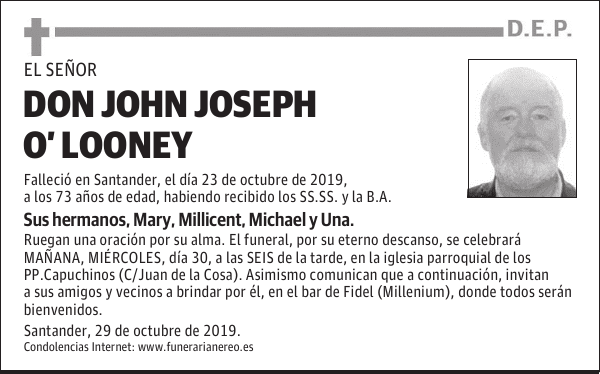 DON JOHN JOSEPH O LOONEY