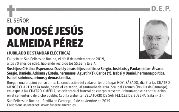 DON JOSÉ JESÚS ALMEIDA PÉREZ