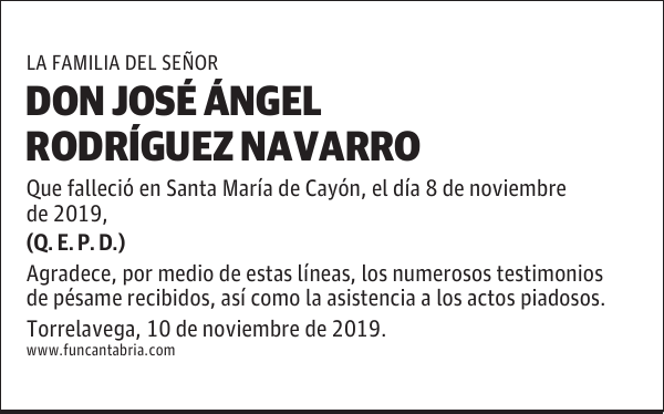 DON JOSÉ ÁNGEL RODRÍGUEZ NAVARRO