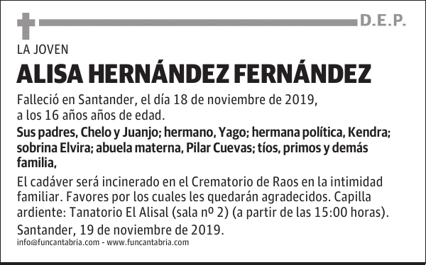 ALISA HERNÁNDEZ FERNÁNDEZ